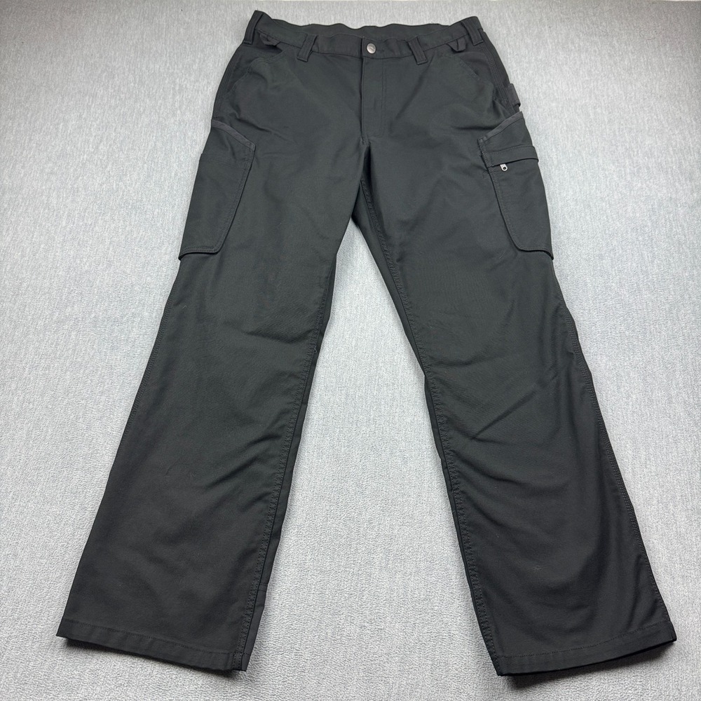 Carhartt Pants Mens 34X32 Black Rugged Professional Series Cargo Utility 103904
